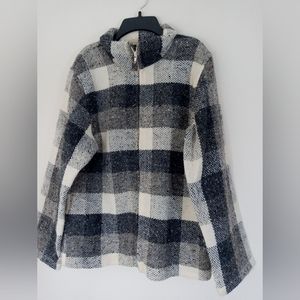 Brannigan Irish  Weavers Wool Full Zip Up Plaid Jacket Size Large